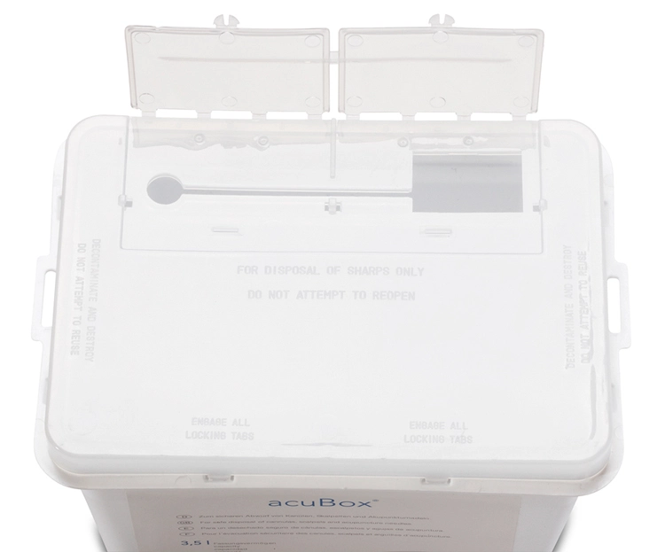 contenedor deshecho de agujas 353